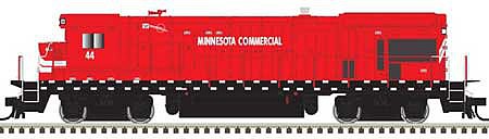 Atlas 10003646 HO Scale GE B23-7 Phase 1 Low Nose - LokSound and DCC - Master Gold -- Minnesota Commercial 43 (red, white)
