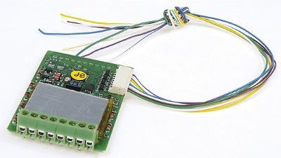Digitrax DG583S G Scale Large Scale & High Current Draw Wired Decoders -- 5 Amp, 8FX3, 1.45 x 2.23" w/Screw Terminal