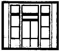 Design Preservation Models 30141 HO Scale Modular Building System(TM) -- Street Level Wall Sections w/Victorian Entry - Kit