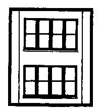 Design Preservation Models 30144 HO Scale Modular Building System(TM) -- Two-Story Wall Sections w/Victorian Windows - Kit pkg(4)