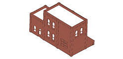 Design Preservation Models 35100 HO Scale Modular Building System(TM) -- 3-in-1 Industrial Building Kit - 8-1/2 x 6"  21.5 x 15.2cm; 113 Pieces