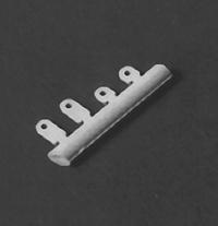 Detail Associates 1104 HO Scale Lift Rings -- Tabs - Roof & Side Hood Mount pkg(16)