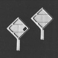 Detail Associates 6237 HO Scale Tank Car Parts -- Placards pkg(8)