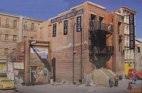 Downtown Deco 1032 HO Scale Skid Row Part Two -- Kit - 7 x 8"  17.8 x 20.3cm