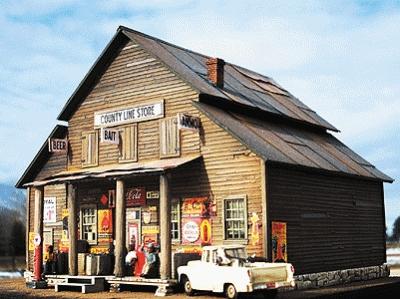 Downtown Deco 1047 HO Scale County Line Store -- Kit