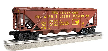 Bachmann 47628 O Scale 4-Bay Quad Hopper - 3-Rail - Ready to Run - Williams(TM) -- Pennsylvania Power & Light 286