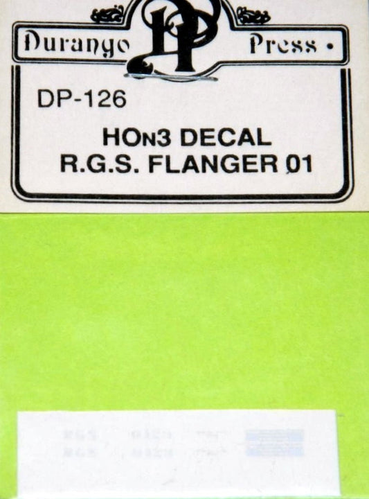 Durango Press 126 Ho Rgs Drag Flanger #01 Decal