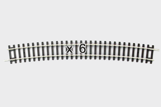 Piko 55219 HO Scale Curved Track R9/15° (Box of 6)