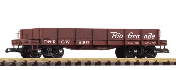 Piko 38736 G Scale D&RGW Low-Side Gondola 9307