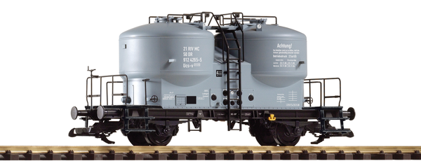 Piko 37795 G Scale DR IV Cement Silo Car, Black Chassis