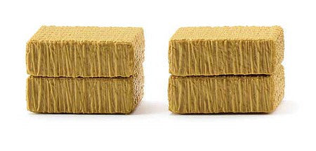 Wiking 1607 HO Scale Square Hay Bales -- pkg(4)
