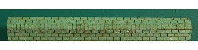 GCLaser 111315 HO Scale Roof Ridge Cap 3-Tab - 36 Lineal Inch Coverage -- Green (Used with Shingles #292-11133, Sold Separately)