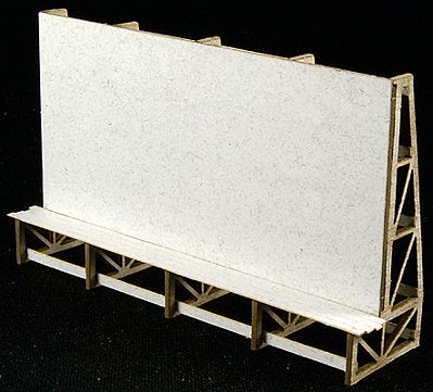GCLaser 116014 HO Scale The Cube Modular System Component - Kit (Laser-Cut Architectural Card) -- Free-Standing/Rooftop Billboard