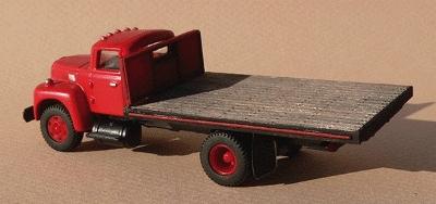 GCLaser 12236 HO Scale Flat Bed Truck Body Kit -- Fits Classic Metal Works R-190