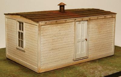 GCLaser 1290 HO Scale Bunk House - Kit (Laser-Cut Wood) -- 2-1/2 x 1-1/2 x 1-7/16" 6.4 x 3.8 x 3.7cm