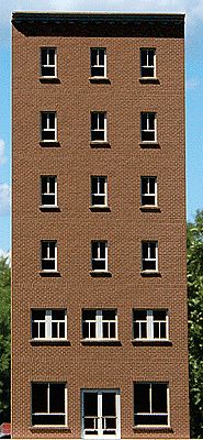GCLaser 190221 HO Scale 6-Story Flat Window Office Backdrop -- Kit - 3-3/4 x 9 x 1/8" 9.5 x 22.9 x 3.2 cm