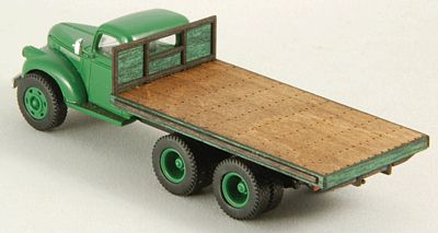 GCLaser 19045 HO Scale Flatbed Truck Body - Kit -- Fits Classic Metal Works 1941/46 Chevrolet Double Tandem Semi Tractor
