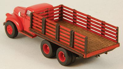 GCLaser 19046 HO Scale Stakebed Truck Body - Kit -- Fits Classic Metal Works 1941/46 Chevrolet Double Tandem Semi Tractor