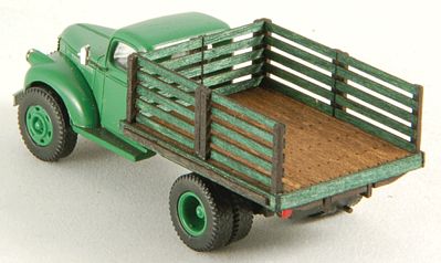 GCLaser 19048 HO Scale Stakebed Truck Body - Kit -- Fits Classic Metal Works 1941/46 Chevrolet Single-Tandem Semi Tractor
