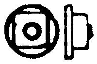 Grandt Line 101 O Scale Nut-Bolt-Washer -- 1-1/16" Nut, 5/8" Bolt, 1-3/4" Steel Washers