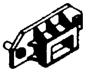 Grandt Line 27 O Scale Box Car Coupler Pocket -- Rio Grande