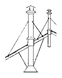Grandt Line 3512 O Scale Engine House Stack Set
