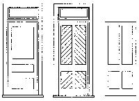 Grandt Line 3608 O Scale Rio Grande Waiting Room Doors -- With Frame