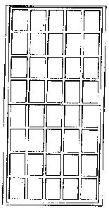 Grandt Line 3705 O Scale Double-Hung Windows -- 40-Pane - Scale 60 x 120" 152 x 305cm pkg(3)
