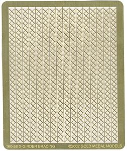 Gold Medal Models 16058 N Scale X-Bracing for Steel Girders -- 24" Wide For Fabricating Beams