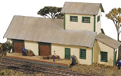 JL Innovative Design 120 N Scale Hubermill Warehouse -- Kit