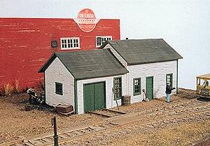 JL Innovative Design 261 HO Scale East Side Junction Section House -- 5-3/8 x 2-7/8"   13.4 x 7.2cm