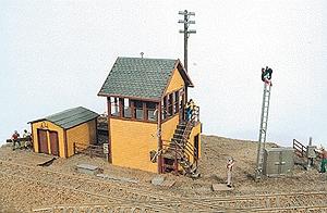 JL Innovative Design 291 HO Scale Bagwell Junction Tower -- 2-3/8 x 1-7/8 x 3-3/8"  5.7 x 4.5 x 8.4cm