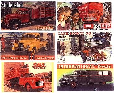JL Innovative Design 375 HO Scale Billboard Signs -- Vintage Truck Billboard Signs 1940s-50s