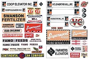 JL Innovative Design 383 HO Scale Feed & Seed Signs pkg(44)