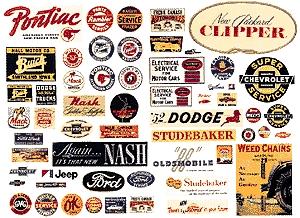 JL Innovative Design 404 HO Scale Vintage Signs/Posters