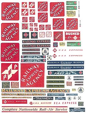 JL Innovative Design 407 HO Scale Posters/Signs Kits -- Railroad, Railway Express Agency & Depot Signs 1940s-1960s