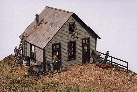 JL Innovative Design 451 HO Scale Laser Cut Structure Kits -- East Junction Yard Office - 2-3/4 x 1-1/2"