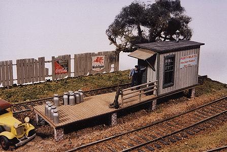 JL Innovative Design 461 HO Scale Laser Cut Structure Kit -- Purity Milk Platform - 5-1/2 x 1-3/8"  14 x 3.5cm