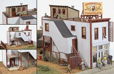 JL Innovative Design 471 HO Scale D.C. Cochran Confectionery -- Kit - 3-3/8 x 5-1/2"  8.6 x 14cm
