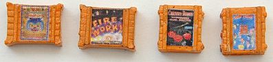 JL Innovative Design 528 HO Scale Custom Fireworks Crates -- Flat Orange pkg(4)
