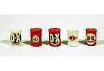JL Innovative Design 559 HO Scale Custom Oil Barrel pkg(5) -- DX (red, cream)