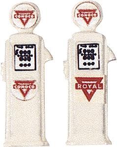 JL Innovative Design 573 HO Scale Deluxe Custom Gas Pumps - Painted -- Conoco