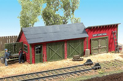 JL Innovative Design 581 HO Scale East Junction Tool Shed - Kit (Laser-Cut Wood) -- 4-3/4 x 1-1/2"