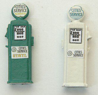 JL Innovative Design 582 HO Scale Deluxe Custom Gas Pumps - Painted -- Cities Service