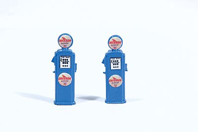 JL Innovative Design 586 HO Scale Deluxe Custom Gas Pumps -- Chevron pkg(2)