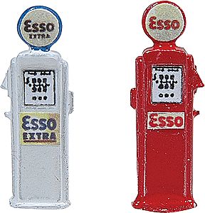 JL Innovative Design 587 HO Scale Deluxe Custom Gas Pumps - Painted -- Esso pkg(2)