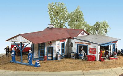 JL Innovative Design 591 HO Scale Marble Rock Garage -- Kit - 5-3/8 x 7-3/8"  13.7 x 18.7cm
