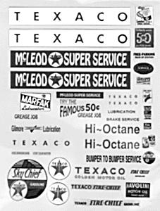 JL Innovative Design 684 N Scale Signs/Posters -- Gas Stations 1930s-60s