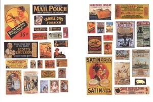 JL Innovative Design 686 N Scale Signs/Posters -- Turn of the 19th/20th Century Posters/Signs 1890s-1920s (40 signs)
