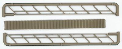 JL Innovative Design 707 HO Scale Solid Staircase 6" Prepainted -- Wood Railing